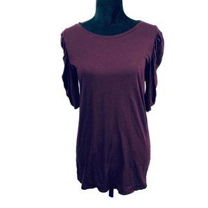 GAP Purple Short Sleeve Jewel Neck T-Shirt